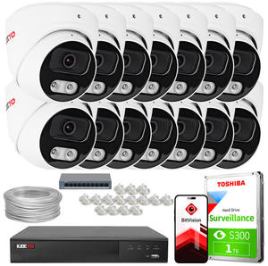 Zestaw do monitoringu IP KEEYO 14x LV-V-IP8M25DF-B-II 8Mpx IR 25m - 2880507593