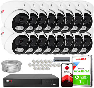 Zestaw do monitoringu IP KEEYO 16x LV-V-IP8M25DF-B-II 8Mpx IR 25m - 2880507594
