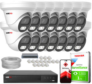 Zestaw do monitoringu IP KEEYO 14x LV-V-IP8M25DF-DL 8Mpx Podwjne owietlenie - 2880507596