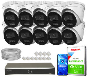 Zestaw do monitoringu 10x IPCAM-T6-30DL DS-7616NXI-K2/16P(D) 6Mpx Smart Hybrid-Light 30m HiLook Hikvision - 2881593134