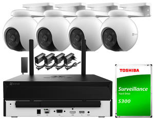 Zestaw do monitoringu Wi-Fi EZVIZ 4x H8 Pro 2K - 2881593305
