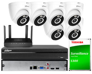 Zestaw do monitoringu Wi-Fi Dahua 6x T4A-PV 4Mpx Smart Dual Light, Aktywne odstraszanie - 2881593344