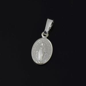 Medalik srebrny Owalny z matką boską Srebro 925 - 2862350257