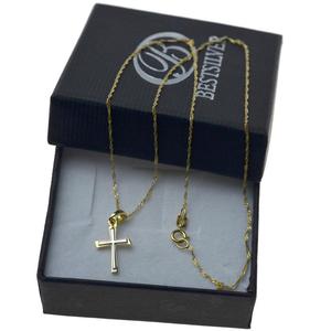 Złoty komplet biżuterii łańcuszek + krzyżyk Złoto 333 - 2862350401