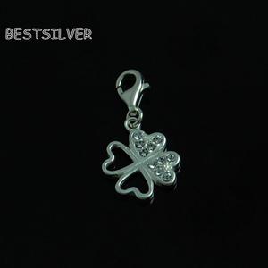 Zawieszka Czterolistna koniczyna z kamieniami Swarovski Charms - 2630281589