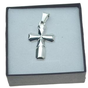 Krzyżyk srebrny męski gładki ze srebra Srebro 925 KR022 - 2862350290