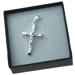 Krzyżyk srebrny z Panem Jezusem męski Srebro 925 KR025 - 2862350293
