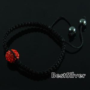 Bransoletka Shamballa z kulk Swarovski 12mm SUN - 2630281012