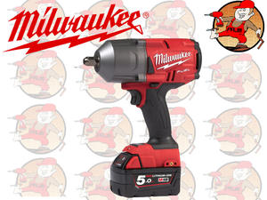 M18 FHIWP12-502X BTY. IMPACT WRENCH IN2 2 x 5,0 Ah REDLITHIUM-ION akumulator, adowarka 100 min., walizka HD box 4933459693MI - 2860652187