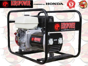 EP7000 EUROPOWER Agregat prdotwrczy 230V 7,0kW silnik na PB HONDA GX390 - 2846827354