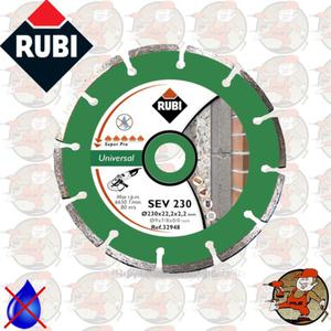 SEV230PRO Ref.25916 Tarcza diamentowa uniwersalna do materiaw budowlanych, obrzee segmentowe Rubi SEV 230 PRO - 2846826649