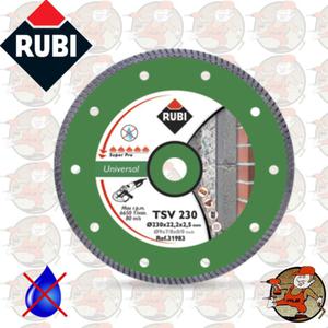 TSV230PRO Ref.25918 Tarcza diamentowa uniwersalna do materiaw budowlanych, obrzee Turbo Rubi TSV 230 PRO - 2825623249