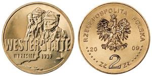 2 zł GN, Wrzesień 1939 r. - Westerplatte, 2009 - 2848444860