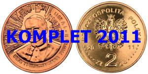 Komplet monet 2 zł z roku 2011 - 2848445498