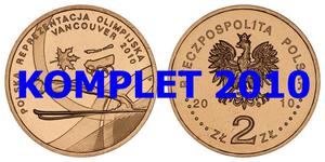 Komplet monet 2 zł z roku 2010 - 2848445499