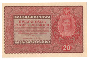 20 marek polskich (PKKP), rok 1919, stan 1, II serja DW - 2848445586