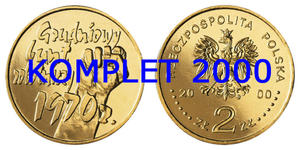 Komplet monet 2 zł z roku 2000 - 2848445640
