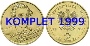 Komplet monet 2 zł z roku 1999 - 2848445644