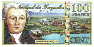 100 francs, Wyspy Kerguelena, polimer, 2012 - 2848445705