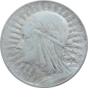 5 zł, głowa kobiety, rok 1934, stan 3 - 2848445847