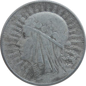 5 zł, głowa kobiety, rok 1933, stan 3 - 2848445850