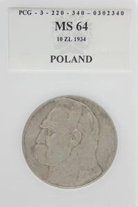 10 złotych, Piłsudski, 1934, MS64 - 2848445905