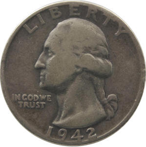 Quarter dollar, 25 centów, USA, 1942, 3- - 2848445950