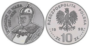 10 zł, Zygmunt III Waza - popiersie