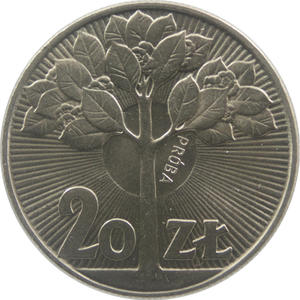 20 zł, Kwitn ce drzewo, 1973, próba - 2848446075