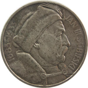 10 złotych, Jan III Sobieski, 1933, stan 2-/3+ - 2848446082