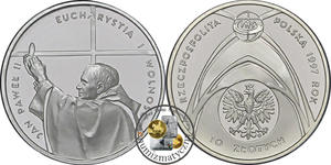 10 zł, Jan Paweł II - Kongres Eucharystyczny - 2848444497