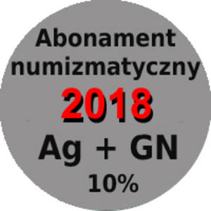 Abonament numizmatyczny 2017 monety srebrne + 5 zł z marż 10% - 2848444527