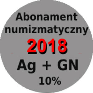 Abonament numizmatyczny 2017 monety srebrne + 5 zł z marżÄ 10%