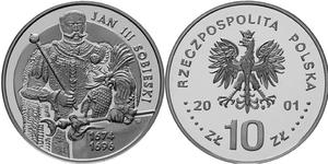 10 zł, Jan III Sobieski - półpostać - 2848444362