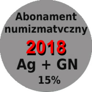 Abonament numizmatyczny 2017 - monety srebrne + 5 zł z marż 15% - 2848444548