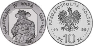 10 zł, Władysław IV Waza - półpostać - 2848444623