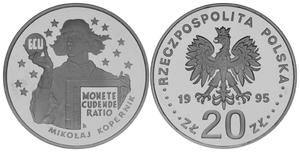 20 zł, 'ECU' - Mikołaj Kopernik - 2848444678