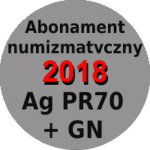 Abonament numizmatyczny 2017 na monety srebrne w gradingu PR70