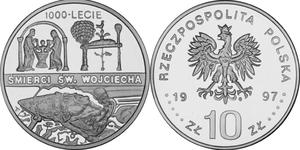 10 zł, 1000 - lecie śmierci św. Wojciecha - 2848444381