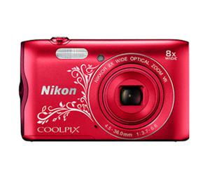 COOLPIX A300 czerwony z ornamentem - 2822263606