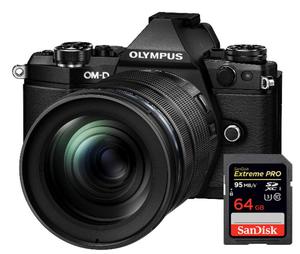 OM-D E-M5 Mark II czarny + ob. 12-100 czarny + karta Sandisk SDHC 64GB GRATIS! (w magazynie!) - Dostawa GRATIS! - 2851952606