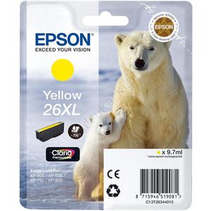 Tusz Epson 26XL / T2634 Yellow do drukarek (Oryginalny) [9.7ml] - 2823360270