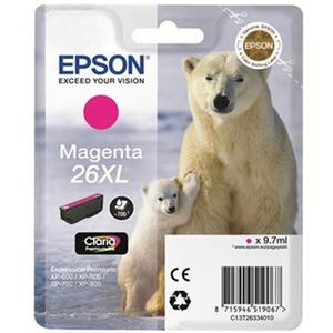 Tusz Epson 26XL / T2633 Magenta do drukarek (Oryginalny) [9.7ml] - 2823360271