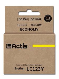 Tusz KB-123Y Yellow do drukarek Brother (Zamiennik Brother LC123Y) [10ml] - z chipem - 2823360901