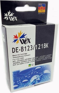 Tusz WOX-B123BN Black do drukarek Brother (Zamiennik Brother LC123BK) [22ml] - z chipem - 2823360928