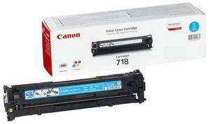 Toner Canon CRG- 718C Cyan do drukarek (Oryginalny) [2.9k]