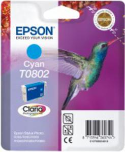 Tusz Epson T0802 Cyan do drukarek (Oryginalny) [7.4 ml] - 2823360646