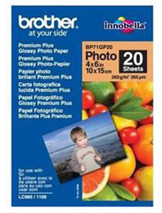 Papier Brother BP71GP20 Glossy Photo - 260 g/m2 - 10x15cm - 20 szt. - 2823367851