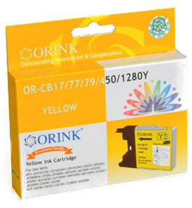 Tusz CB1280XLY-OR Yellow do drukarek Brother (Zamiennik Brother LC1280XL-Y) [25ml] - 2823361091