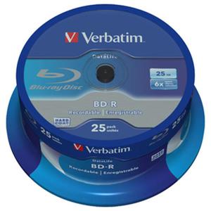 Verbatim BluRay BD-R | 25 GB | x6 | 25 szt.| Single layer DATALIFE - 2871226739